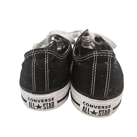 Converse Women's All Star Black Canvas Low-Top Sneakers Size 9 - Picture 3 of 11